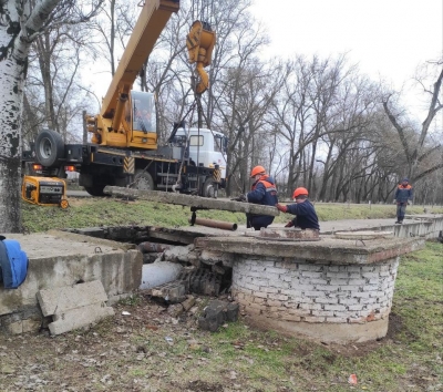 Устранение порыва тепловой сети по ул. Котовского,11 в г. Днестровск