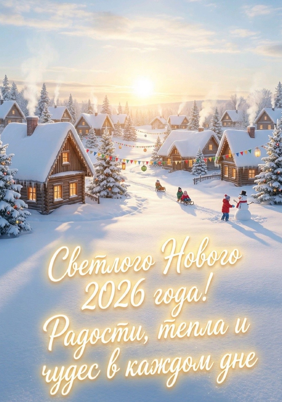 Уважаемые коллеги и друзья! Поздравляем вас с Новым, 2026 годом и Рождеством Христовым!