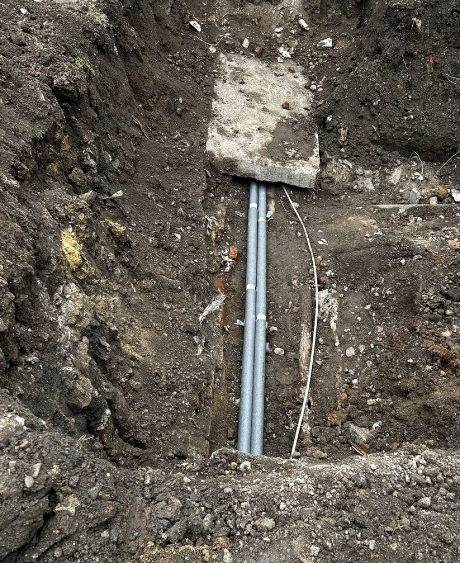 Устранение порыва тепловой сети в г. Каменка