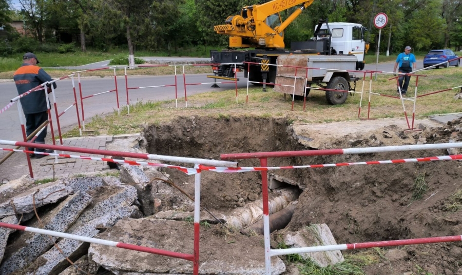 Замена тепловой сети по ул.Комсомольская в г.Днестровск