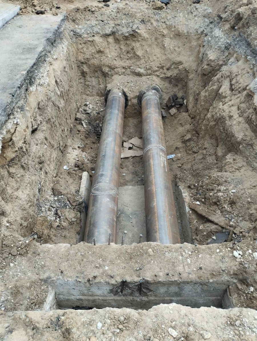 Устранение порыва магистральной  тепловой сети по ул. Одесская,68/1 г. Тирасполь