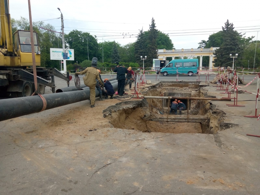 Замена тепловых сетей по ул. Мира в г. Тирасполь